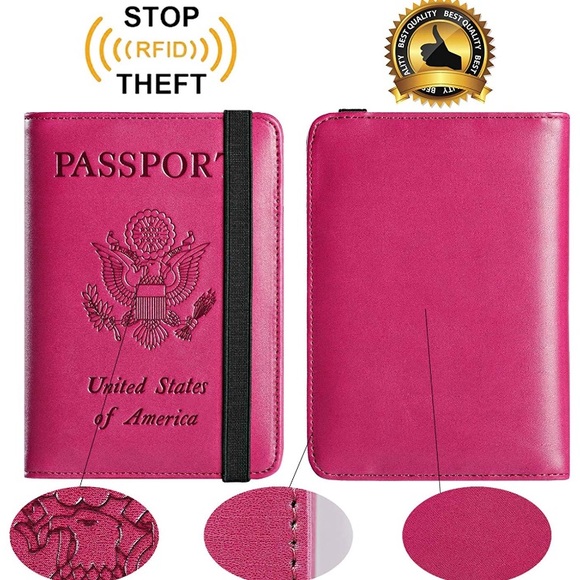 Accessories - PURPLE PINK WOMAN’S RFID Passport holder *NWT*